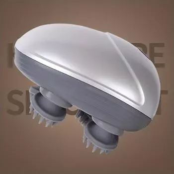 Электрический массажер для кожи головы с красным светом, портативный массажер для головы, релаксация стресса кожи головы, ручной массажер для кожи головы зелёный