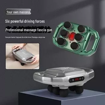 Электрический массажер для мышц всего тела: 6-головочный высокоинтенсивный фасциальный пистолет для расслабления ног