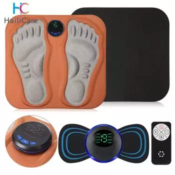 Электрический массажер для ног EMS, акупунктурные точки для ног, стимуляция мышц, улучшение кровообращения, снятие боли, расслабляющий массажный аппарат