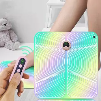 Электрический массажер для ног, коврик для физиотерапии EMS, 6 передач, 9 интенсивностей, беспроводной массаж мышц ног для формирования ног, расслабление и облегчение боли