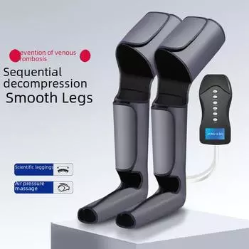 Электрический массажер для ног с воздушным давлением Cross-Border с функцией компрессии стоп long footmuffs темно серый