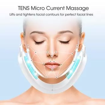 Электрический массажер для подтяжки лица с двойным подбородком V-образный пояс для подтяжки лица вибрационный аппарат для подтяжки лица с дистанционным управлением розовый
