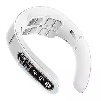 Электрический массажер для шеи 15 передач 6 режимов массажер для шейного отдела позвоночника 8-головочный USB зарядка вибрационный импульс с подогревом для домашнего офиса one size