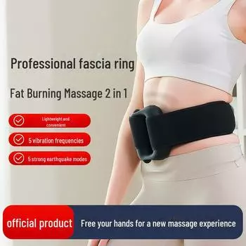 Электрический массажер для шеи и плеч Fascia Ring Fat Burning - Мини-вибрационный мышечный релаксант для мужчин и женщин Chinese чёрный