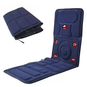 Электрический массажер для шеи, массажер для тела, расслабляющий массажный вибратор EU Plug синий