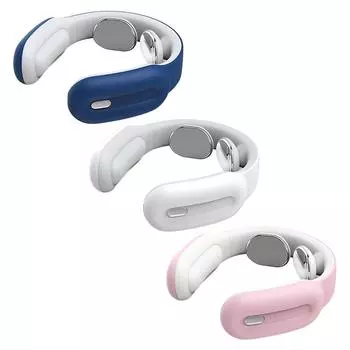 Электрический массажер для шеи TENS Массажер для шеи Обезболивание Расслабляющая терапия Массажер для глубоких тканей плеч розовый