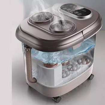 Электрический массажер для спа-ванны для ног 2 в 1, массажер для ног и икр, ванна для ног с подогревом, пульт дистанционного управления, массажер для ног 220 В AU