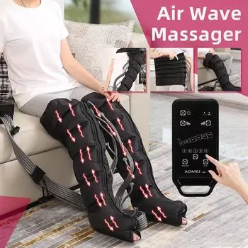 Электрический массажер для воздушной компрессии AC220V 6 воздушных подушек талия нога насос обертывания стопа лодыжки икры массаж прессотерапия расслабление от боли Massager host