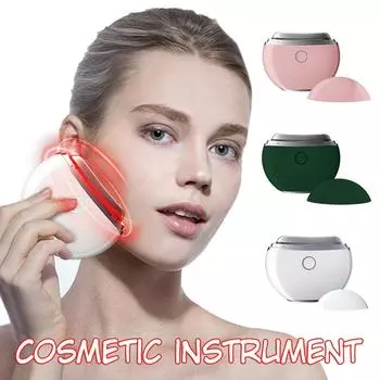 Электрический массажер Гуаша, ЭМС-микротоковая скрабирующая косметическая принадлежность для подарков, инструменты для подтяжки кожи лица и шеи, удаления морщин