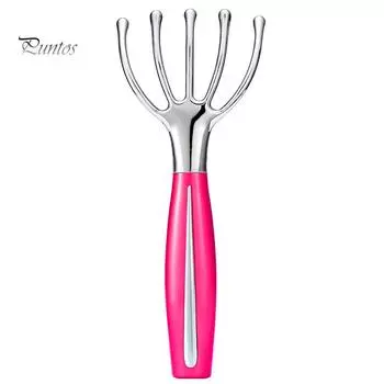 Электрический массажер Puntos с пятью пальцами и коготь для головы, кожи головы и тела, для снятия головной боли и стресса белый