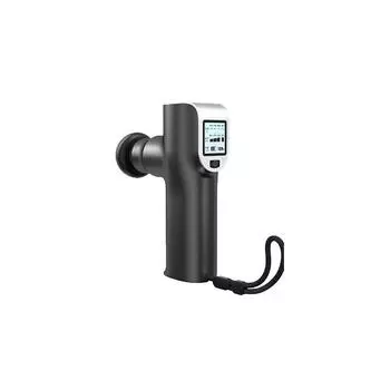 Электрический массажный пистолет LUOOV Fascia Gun для глубоких мышц и тканей серый