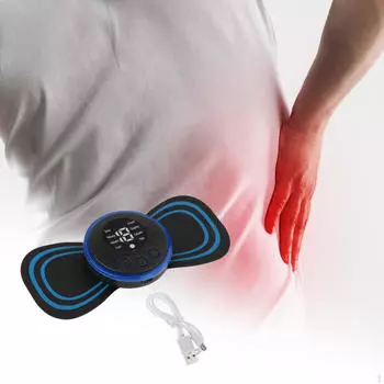 Электрический массажный пластырь для полного расслабления мышц тела, портативный, регулируемый, шейный, с 8 USB