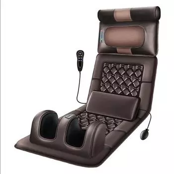 Электрический матрас с воздушной подушкой Массажный бытовой многофункциональный массажный матрас для всего тела Расслабляющий нагревательный массажный матрас Leather material+EU plug