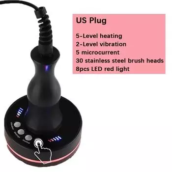 Электрический меридиан, щетка-массажер, соскабливание лимфатических банок, устройство Гуаша, вибрационный антицеллюлитный массажер, сжигатель жира, потеря веса CN