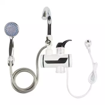 Электрический мгновенный кран для горячей воды, водонагреватель, быстрый нагрев со светодиодным дисплеем температуры, безрезервуарный кран 110 В 220 В