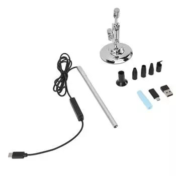 3 в 1 электрический микроскоп HD 8,5 мм объектив 200X USB эндоскоп камера с 8 светодиодами APP Visible