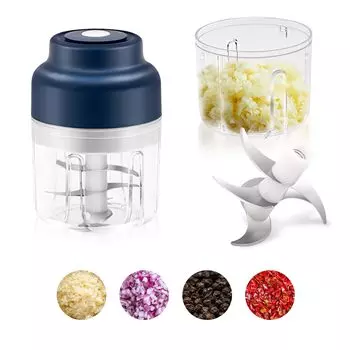 Электрический мини-чесночница Mcbazel, маленькая, большая емкость 320 мл, беспроводной чеснокорезка для зелени, соус, овощерезка, легко чистится