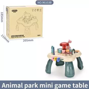 Электрический мини-игровой стол с легким музыкальным ручным барабаном, многофункциональный настольный компьютер