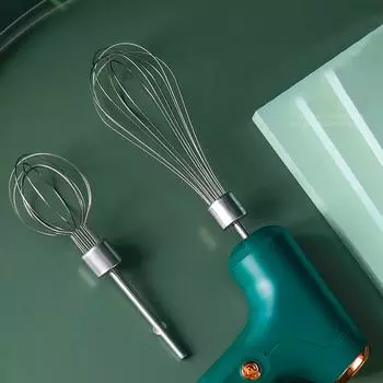 Электрический миксер Мини-электрический венчик с регулировкой скорости одним нажатием кнопки Бытовой беспроводной электрический ручной миксер для выпечки и готовки зелёный