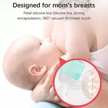 Электрический молокоотсос Ручной молокоотсос Легкий эргономичный дизайн Пищевой материал со светодиодной подсветкой белый