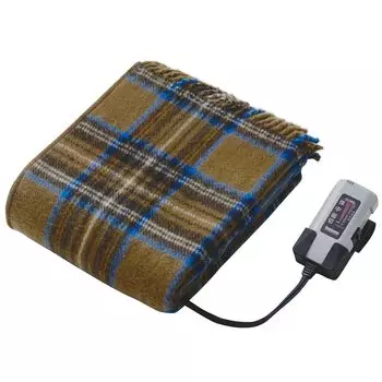 Электрический моющийся плед Sugiyama, произведенный в Японии, стандартный размер 82 x 140 см, поставляется с держателем контроллера, автоматический таймер выключения на 12 часов, цвет «сырая умбра» [цвет]