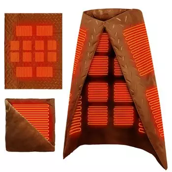 Электрический можно использовать как одеяло для кровати, подогрев большой Электрический lap MAX lap плечо холодный фланель независимая температура 1м USB электрический тепловой коричневый