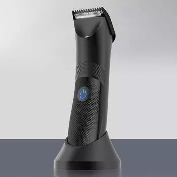 Электрический мужской триммер для волос Пах Тело Волосы на мошонке Бритва Машинка для стрижки Водонепроницаемый USB