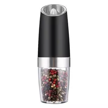 Электрический набор для соли и перца, мельница для специй, регулировка степени помола, питание от батареек со светодиодной подсветкой, автоматическое управление одной рукой, кухонные принадлежности