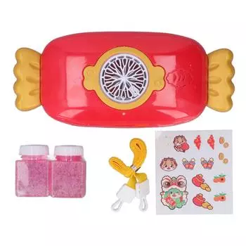 Электрический нагнетатель пузырей, многоцелевой, инновационный, забавный, в форме конфет, музыкальные фонари, 16 отверстий, автоматический Bubble