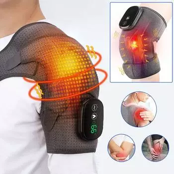 Электрический нагрев, вибрационный массаж, массажер для колен и плеч, физиотерапия суставов, облегчение боли в локте, теплый наколенник, инструмент для релаксации UNITED KINGDOM
