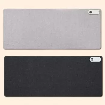 Электрический нагревательный коврик для мыши, офисный настольный цифровой дисплей, зимний обогреваемый стол, водонепроницаемый настольный коврик EU Plug чёрный