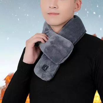 Электрический нагревательный шарф, перезаряжаемая грелка для шеи с 3 регулируемыми передачами розовый