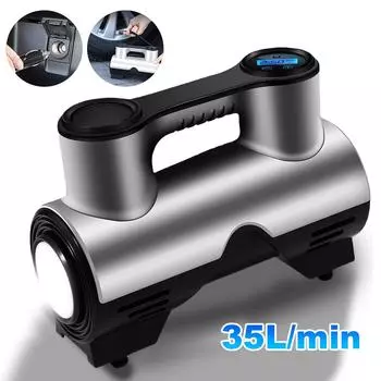 Электрический насос для накачивания шин, автомобильный воздушный компрессор, 120 Вт, электрический насос для накачивания шин со светодиодной подсветкой, цифровой автомобильный насос для накачивания шин A