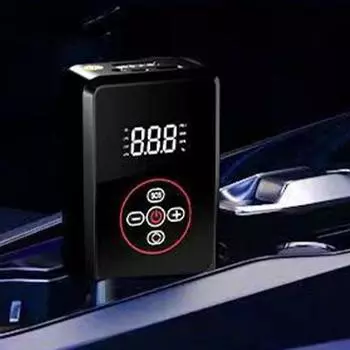 Электрический насос для накачивания шин с автоматической остановкой, электрический насос для шин с цифровым манометром, портативный воздушный насос, автомобильные аксессуары CHINA