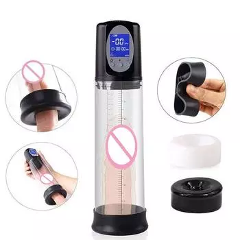 Электрический насос для увеличения пениса, секс-игрушка для мужчин, мастурбатор для головки, для взрослых, мужской вакуумный насос для пениса, усилитель для увеличения полового члена, упражнения