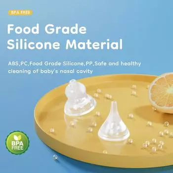 Электрический назальный поглотитель Dr.isla, бесшумный очиститель для новорожденных, отсасыватель для носа, очиститель для соплей, не содержит бисфенол-А белый