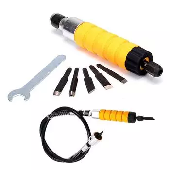 Электрический нож для резьбы по дереву, инструменты для резьбы по дереву, гравер с гаечным ключом и гибким валом