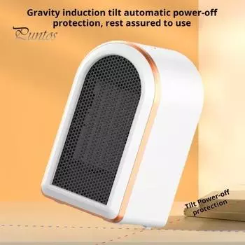 Электрический обогреватель 1200 Вт, высокая мощность, защита от перегрева, низкий уровень шума, портативный, энергоэффективный, для использования в помещении, мини-обогреватель EU зелёный