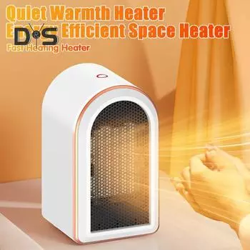 Электрический обогреватель 1200 Вт, высокая мощность, защита от перегрева, низкий уровень шума, портативный, энергоэффективный, для использования в помещении, мини-обогреватель US Plug белый