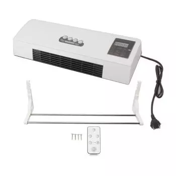 Электрический обогреватель 1800 Вт для помещений с дистанционным настенным вентилятором и комбинированным низким уровнем шума