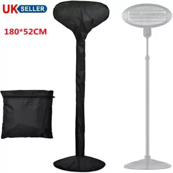 Электрический обогреватель для патио, защитная крышка, полиэстер, садовый, водонепроницаемый, черный 1pc чёрный