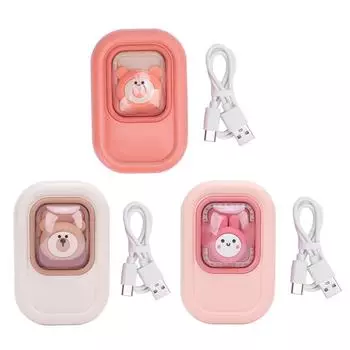 Электрический обогреватель для рук, обогрев вокруг на 360 градусов, перезаряжаемый обогреватель для рук зимой в помещении и на улице Light Red