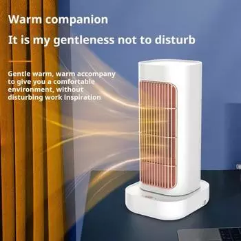Электрический обогреватель мощностью 1300 Вт с низким уровнем шума, защитой от перегрева, быстрым нагревом, настольным обогревателем для ванной комнаты US Plug розовый
