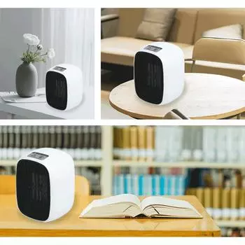 Электрический обогреватель мощностью 500 Вт, 2-скоростной вентилятор с теплым воздухом, PTC, быстрый нагрев, радиатор, портативный, тихий, для офисного стола, использования в помещении CHINA