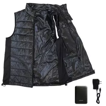 Электрический обогревательный жилет Heat Vest Black [Daishin] чёрный