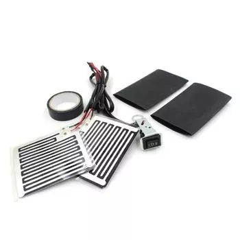 Электрический обогреватель руля мотоцикла, подогреватель рукоятки 12V с подогревом для мотоцикла, чёрный