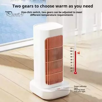 Электрический обогреватель с 90-градусной качающейся головкой, регулируемой температурой, огнестойкий, малошумный комнатный обогреватель-вентилятор UK синий