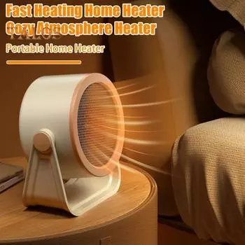 Электрический обогреватель с низким уровнем шума, защита от перегрева, компактный дизайн, для использования в помещении, портативный энергоэффективный обогреватель с вентилятором US Plug хаки