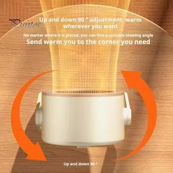 Электрический обогреватель с низким уровнем шума, защита от перегрева, компактный дизайн, для использования в помещении, портативный энергоэффективный обогреватель с вентилятором US Plug фиолетовый