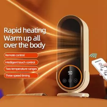 Электрический обогреватель с пультом дистанционного управления, сенсорным экраном, функцией таймера, огнестойкий, портативный US Plug A